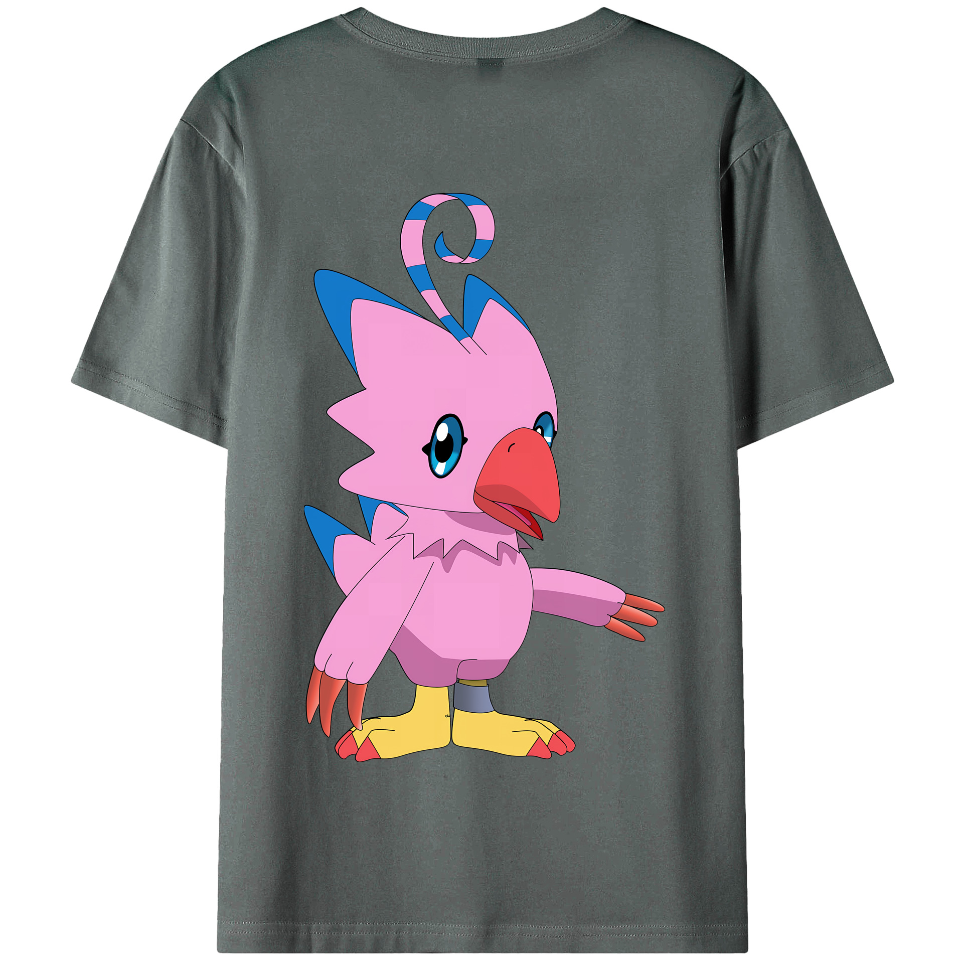 （画像用） Digimon デジタルモンスター/デジモン 綿100％半袖Tシャツ（背面プリント）